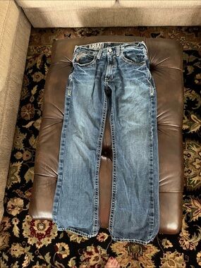 Ariat Men's Distressed Indigo Relaxed Fit Jeans
